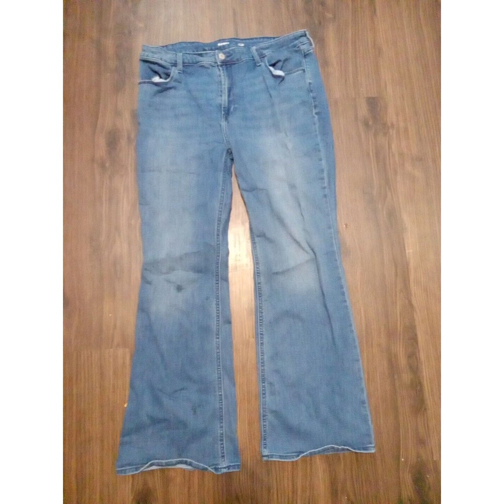 Old Navy jeans womens size 16 Flared Denim high rise medium wash stretch